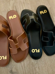 FLO H-slipper full brown