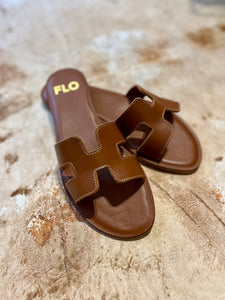 FLO H-slipper full brown