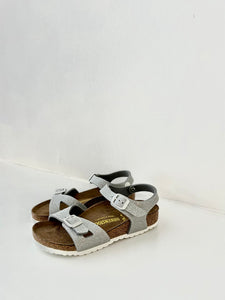 BIRKENSTOCK rio sandaal zilver glitter