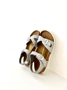 BIRKENSTOCK rio sandaal zilver glitter