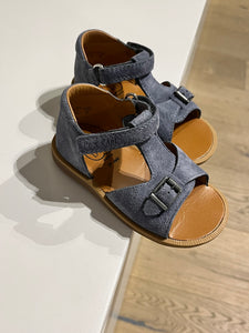 POM D'API mini gespsandaal denim daim