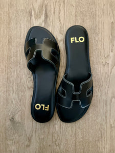 FLO H-slipper full black