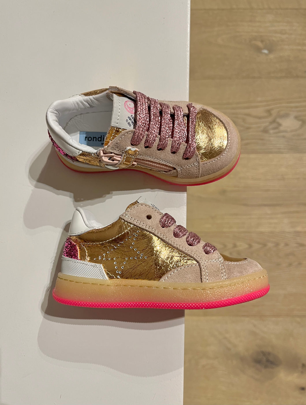 RONDINELLA mini ster sneaker rosé