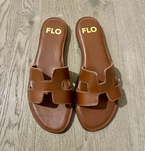 FLO H-slipper full brown