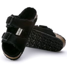 Afbeelding in Gallery-weergave laden, BIRKENSTOCK arizona wol zwart
