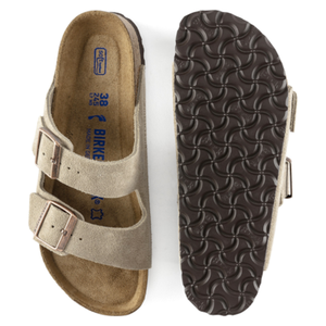 BIRKENSTOCK arizona taupe suede (soft footbed)