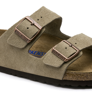 BIRKENSTOCK arizona taupe suede (soft footbed)