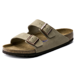 BIRKENSTOCK arizona taupe suede (soft footbed)