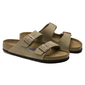 BIRKENSTOCK arizona taupe suede (soft footbed)