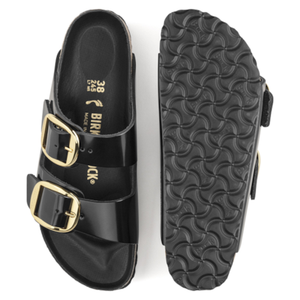 BIRKENSTOCK arizona big buckle zwart high gloss