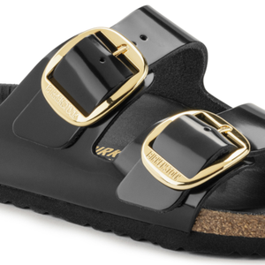 BIRKENSTOCK arizona big buckle zwart high gloss