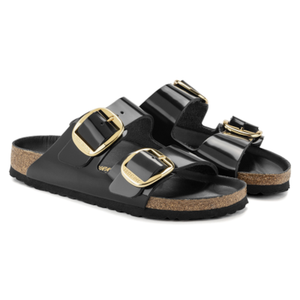 BIRKENSTOCK arizona big buckle zwart high gloss