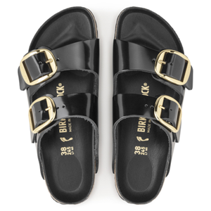 BIRKENSTOCK arizona big buckle zwart high gloss