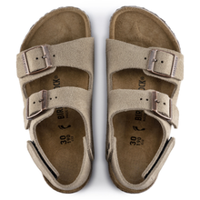 Afbeelding in Gallery-weergave laden, BIRKENSTOCK milano sandaal velcro taupe daim
