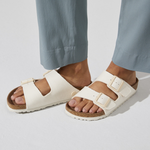 BIRKENSTOCK arizona VEGAN eggshell canvas