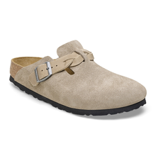 Afbeelding in Gallery-weergave laden, BIRKENSTOCK boston braided taupe suede
