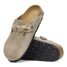 Afbeelding in Gallery-weergave laden, BIRKENSTOCK boston braided taupe suede
